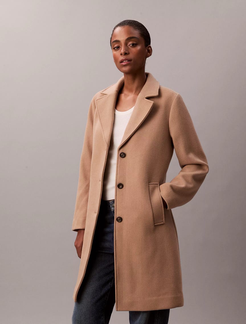 The Classic Tailored Single-Breasted Coat โ Camel
