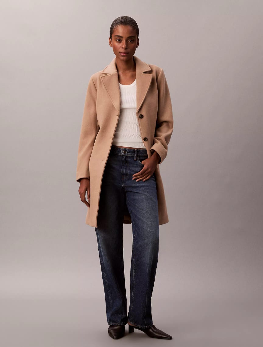 The Classic Tailored Single-Breasted Coat โ Camel