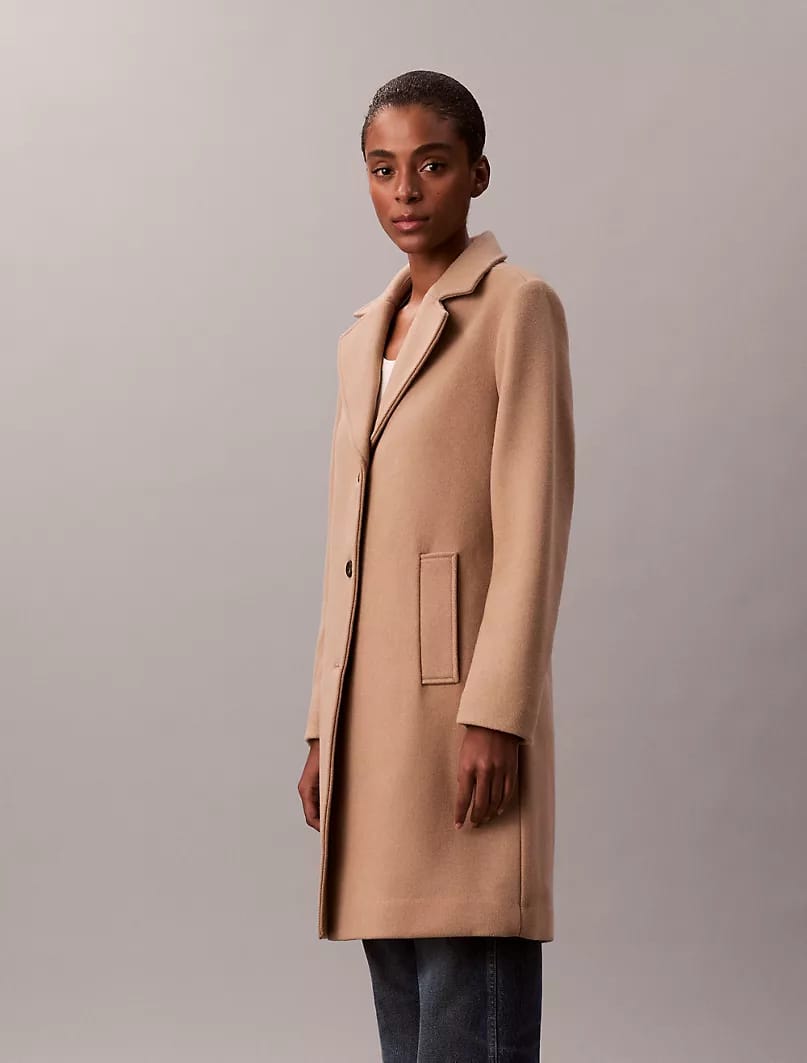 The Classic Tailored Single-Breasted Coat โ Camel